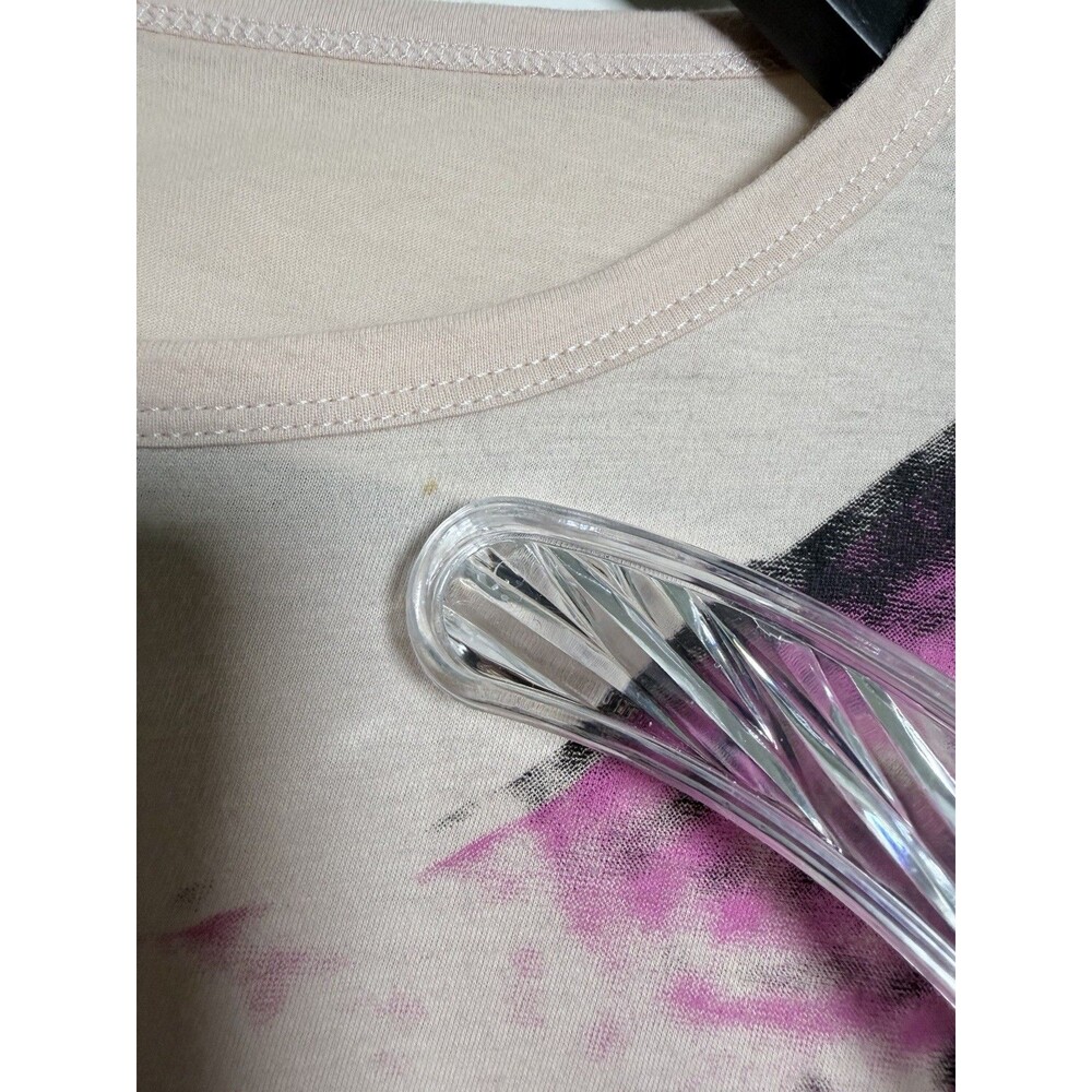 Stella McCartney Pink Lynx Graphic Tunic Top 44 Cotton Oversized Tee Portugal - Picture 15 of 16